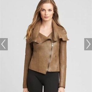 Elie Tahari Melanie Learher Jacket Sz XS